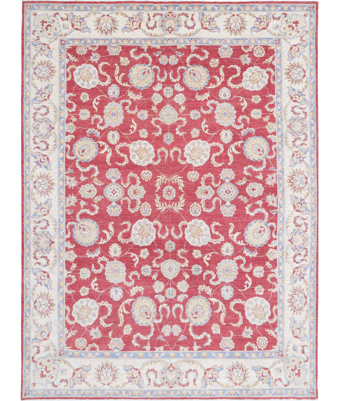 Sultanabad 8'10'' X 12'0'' Hand-Knotted Wool Rug 8'10'' x 12'0'' (265 X 360) / Red / Ivory