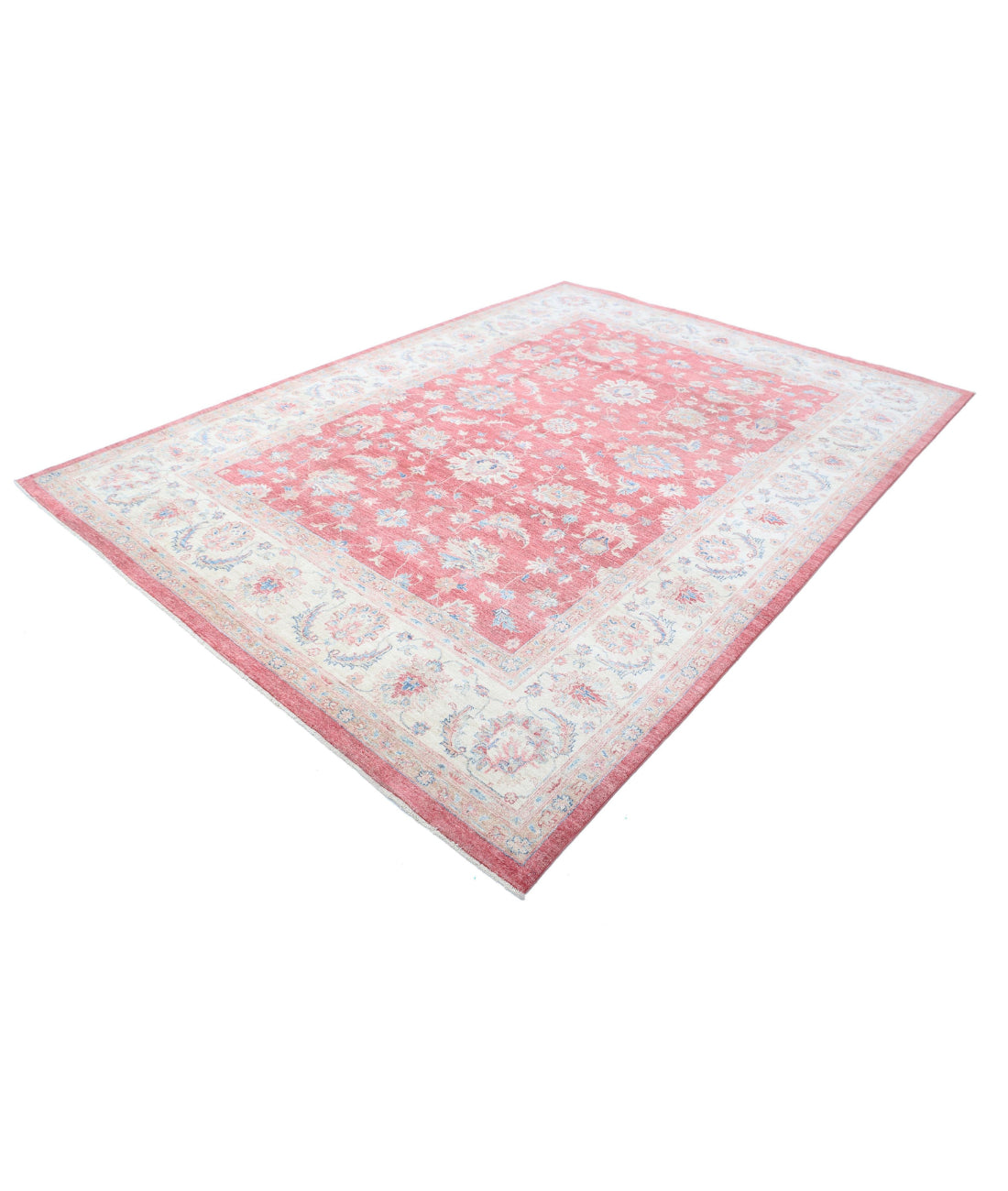 Sultanabad 8'1'' X 11'1'' Hand-Knotted Wool Rug 8'1'' x 11'1'' (243 X 333) / Pink / Ivory