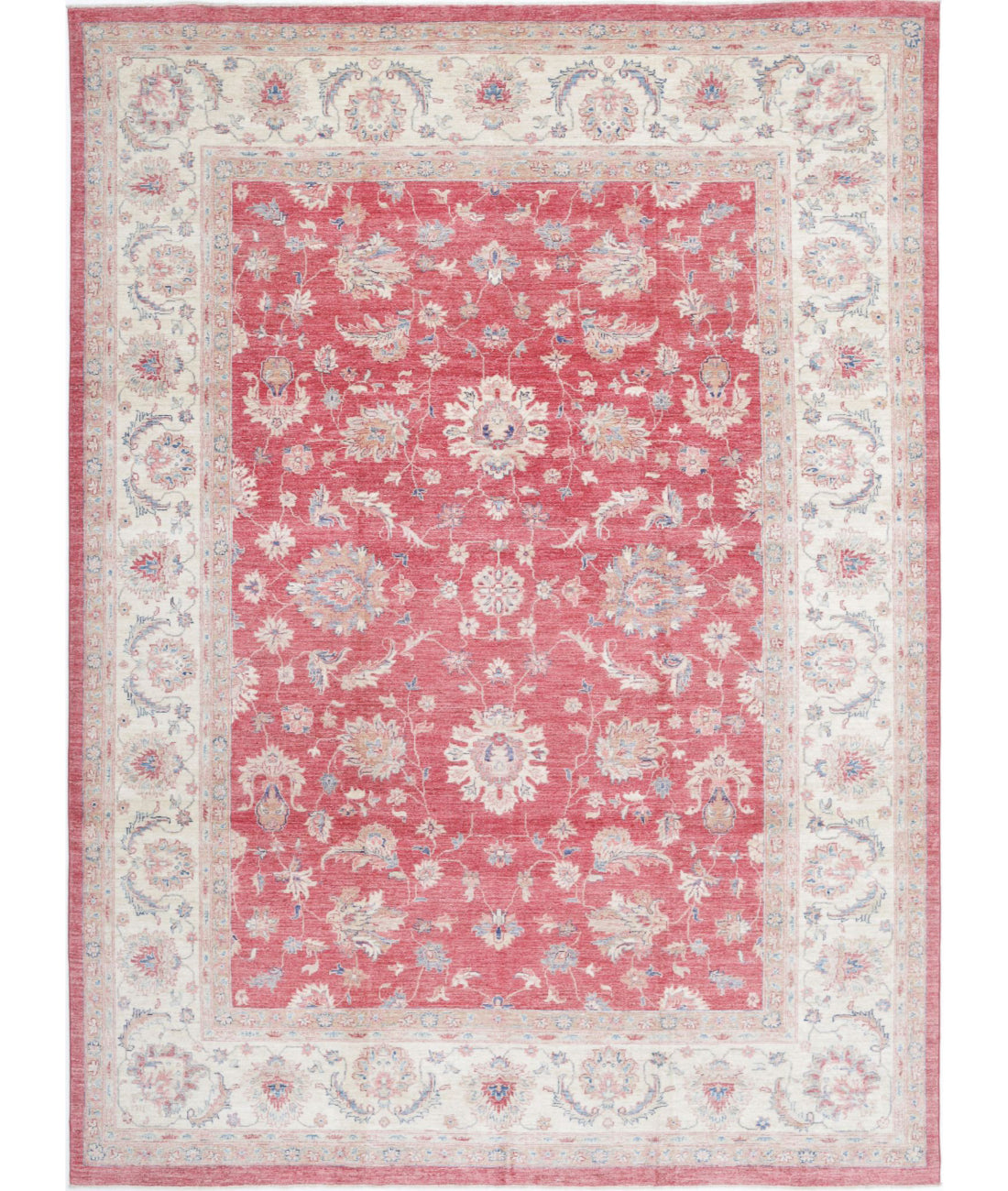 Sultanabad 8'1'' X 11'1'' Hand-Knotted Wool Rug 8'1'' x 11'1'' (243 X 333) / Pink / Ivory