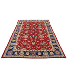 Sultanabad 5'8'' X 7'7'' Hand-Knotted Wool Rug 5'8'' x 7'7'' (170 X 228) / Blue / Red