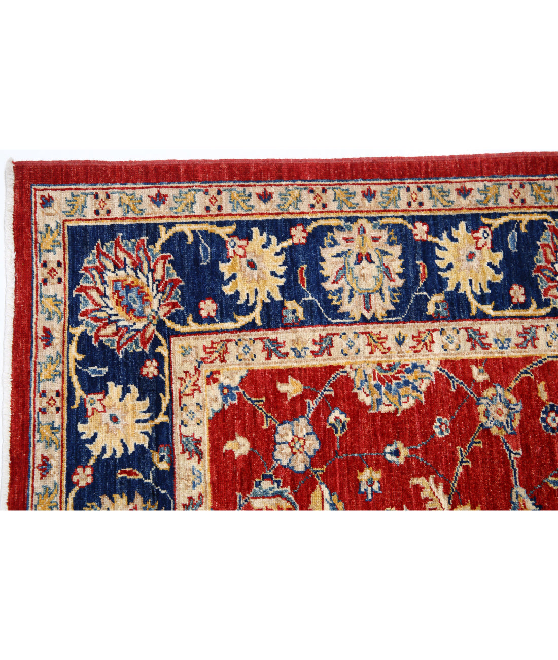 Sultanabad 5'8'' X 7'7'' Hand-Knotted Wool Rug 5'8'' x 7'7'' (170 X 228) / Blue / Red