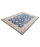 Sultanabad 5'6'' X 7'7'' Hand-Knotted Wool Rug 5'6'' x 7'7'' (165 X 228) / Ivory / Blue