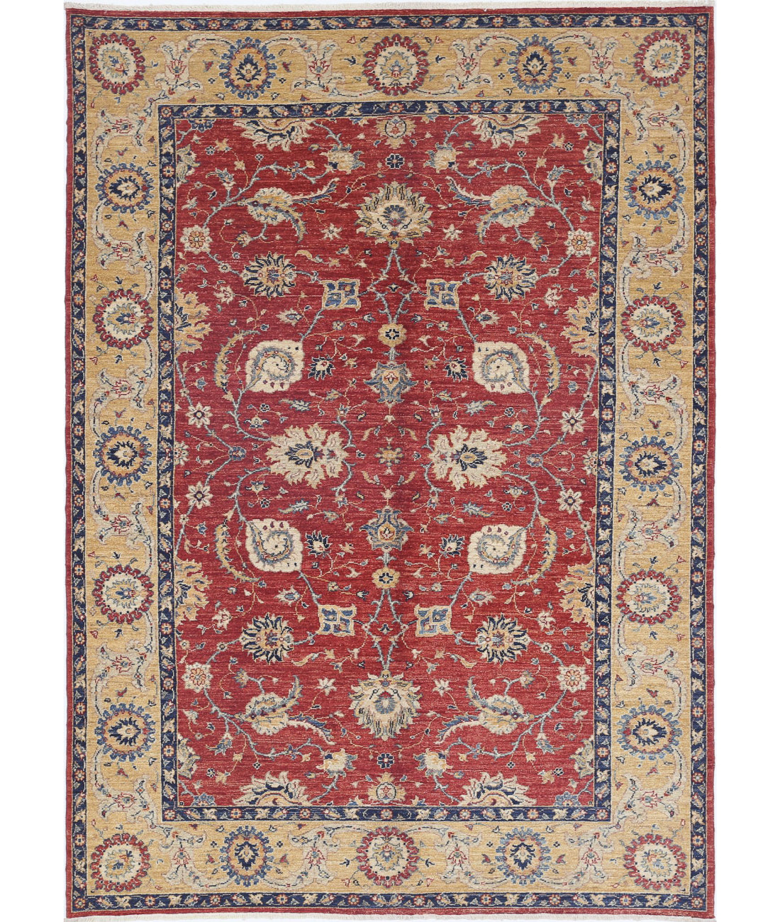 Sultanabad 5'9'' X 8'0'' Hand-Knotted Wool Rug 5'9'' x 8'0'' (173 X 240) / Gold / Red