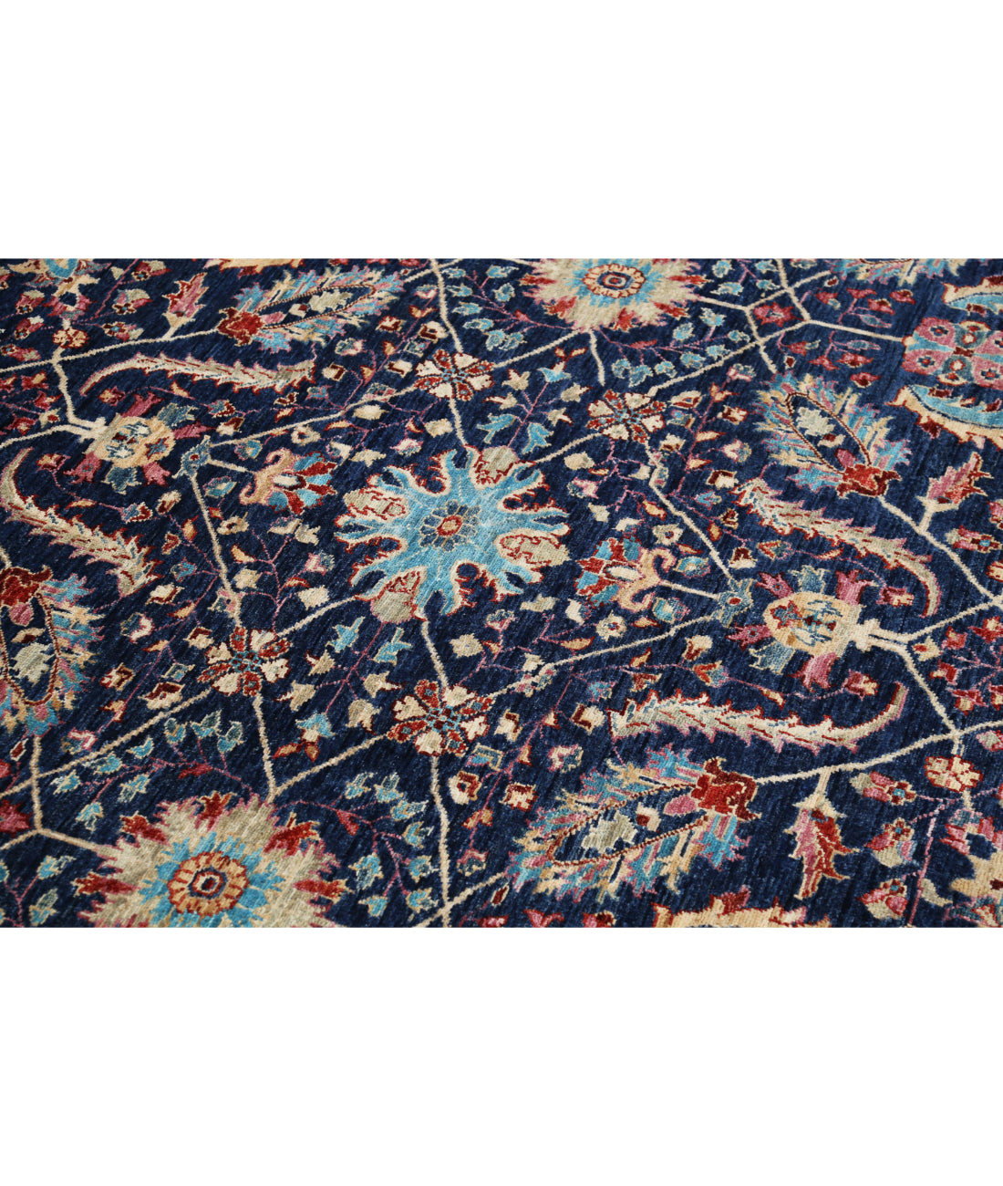 Sultanabad 9'9'' X 13'6'' Hand-Knotted Wool Rug 9'9'' x 13'6'' (293 X 405) / Blue / Teal