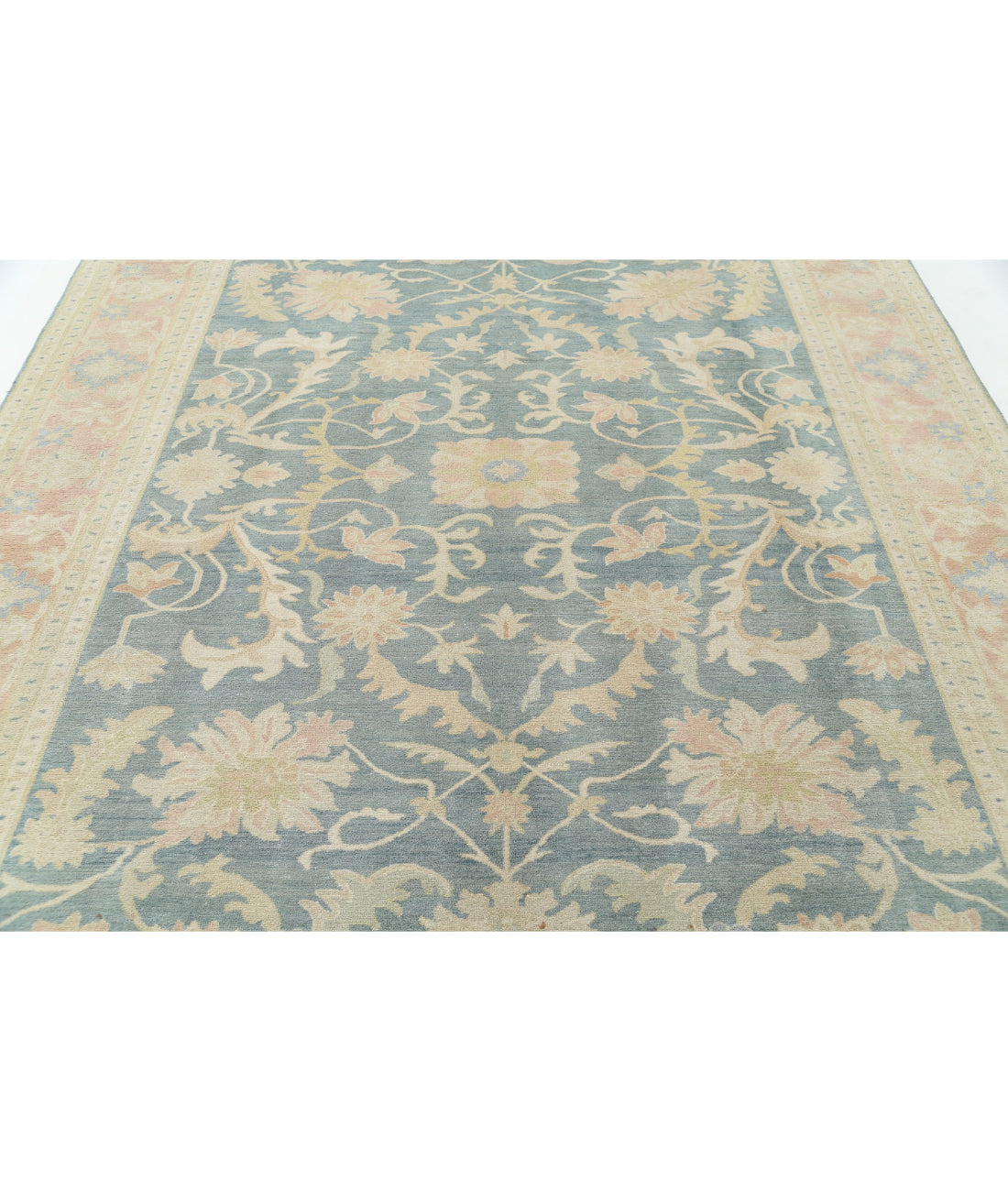 Sultanabad 7'11'' X 10'7'' Hand-Knotted Wool Rug 7'11'' x 10'7'' (238 X 318) / Blue / Pink