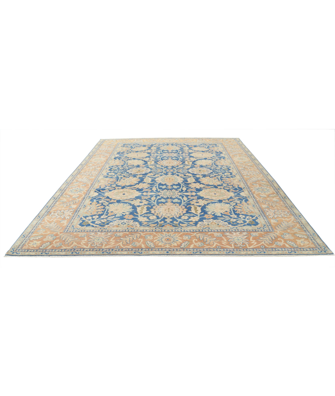 Sultanabad 9'9'' X 11'11'' Hand-Knotted Wool Rug 9'9'' x 11'11'' (293 X 358) / Blue / Rust