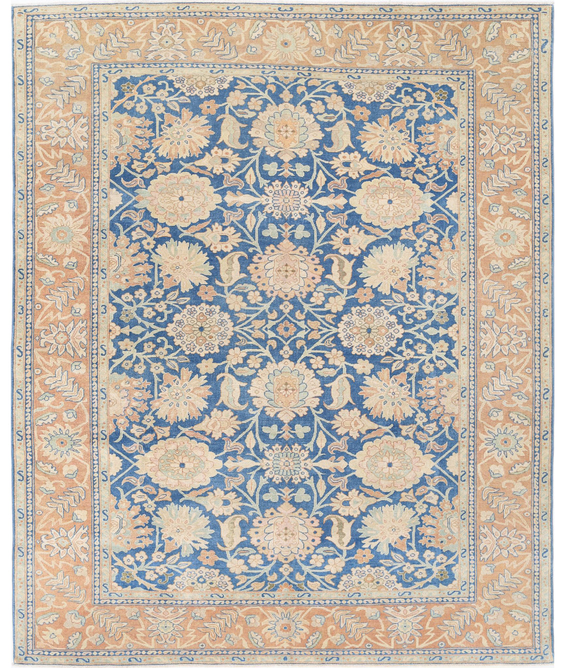 Sultanabad 9'9'' X 11'11'' Hand-Knotted Wool Rug 9'9'' x 11'11'' (293 X 358) / Blue / Rust