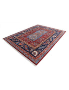 Suzani 8' 2" X 10' 5" Hand-Knotted Wool Rug 8' 2" X 10' 5" (249 X 318) / Red / Blue