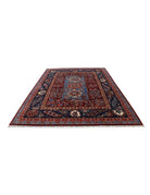 Suzani 8' 2" X 10' 5" Hand-Knotted Wool Rug 8' 2" X 10' 5" (249 X 318) / Red / Blue