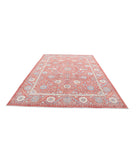 Suzani 7'11'' X 11'6'' Hand-Knotted Wool Rug 7'11'' x 11'6'' (238 X 345) / Red / Blue