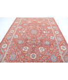 Suzani 7'11'' X 11'6'' Hand-Knotted Wool Rug 7'11'' x 11'6'' (238 X 345) / Red / Blue