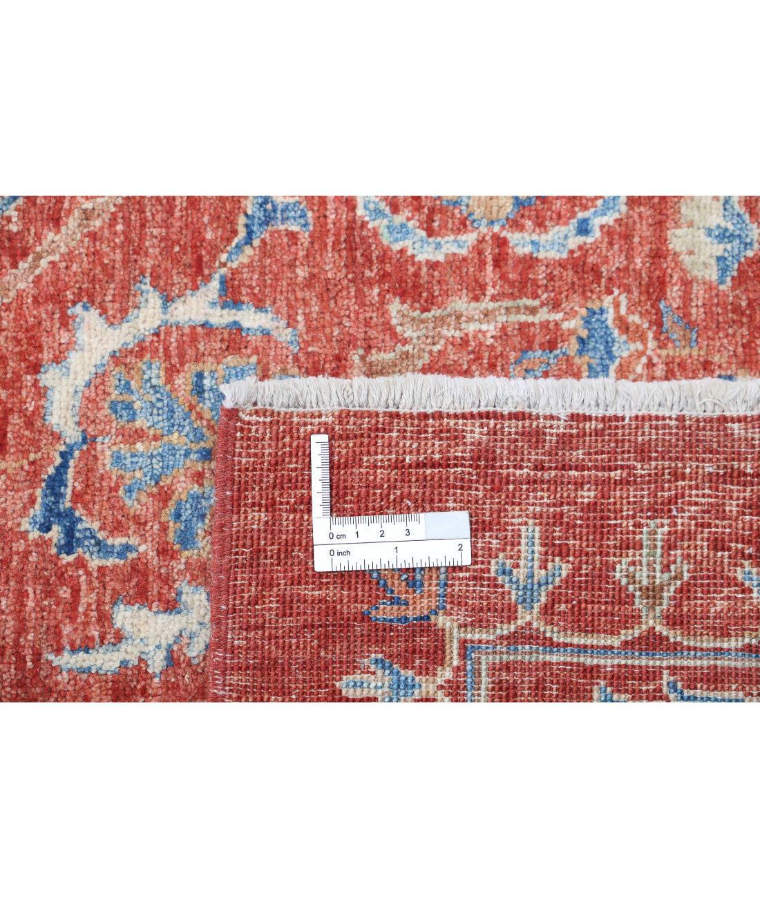 Suzani 7'11'' X 11'6'' Hand-Knotted Wool Rug 7'11'' x 11'6'' (238 X 345) / Red / Blue