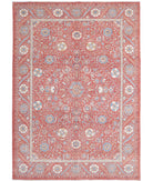 Suzani 7'11'' X 11'6'' Hand-Knotted Wool Rug 7'11'' x 11'6'' (238 X 345) / Red / Blue