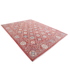 Suzani 9'0'' X 11'6'' Hand-Knotted Wool Rug 9'0'' x 11'6'' (270 X 345) / Red / Ivory