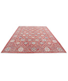 Suzani 9'0'' X 11'6'' Hand-Knotted Wool Rug 9'0'' x 11'6'' (270 X 345) / Red / Ivory