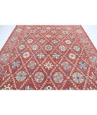 Suzani 9'0'' X 11'6'' Hand-Knotted Wool Rug 9'0'' x 11'6'' (270 X 345) / Red / Ivory