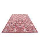 Suzani 6'4'' X 10'2'' Hand-Knotted Wool Rug 6'4'' x 10'2'' (190 X 305) / Red / Ivory