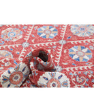 Suzani 6'4'' X 10'2'' Hand-Knotted Wool Rug 6'4'' x 10'2'' (190 X 305) / Red / Ivory