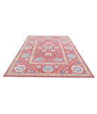 Suzani 6'7'' X 9'10'' Hand-Knotted Wool Rug 6'7'' x 9'10'' (198 X 295) / Red / Rust