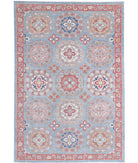 Suzani 6'5'' X 9'6'' Hand-Knotted Wool Rug 6'5'' x 9'6'' (193 X 285) / Teal / Red