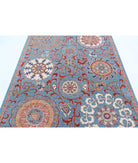 Suzani 5'8'' X 7'9'' Hand-Knotted Wool Rug 5'8'' x 7'9'' (170 X 233) / Teal / Red