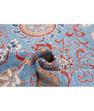 Suzani 5'8'' X 7'9'' Hand-Knotted Wool Rug 5'8'' x 7'9'' (170 X 233) / Teal / Red