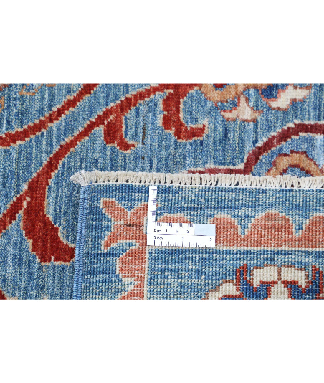 Suzani 5'8'' X 7'9'' Hand-Knotted Wool Rug 5'8'' x 7'9'' (170 X 233) / Teal / Red