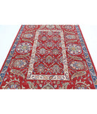 Suzani 5'8'' X 8'0'' Hand-Knotted Wool Rug 5'8'' x 8'0'' (170 X 240) / Red / Ivory