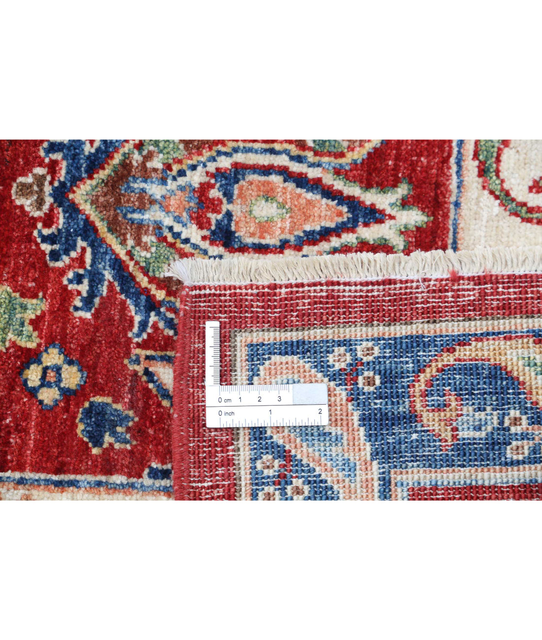 Suzani 5'8'' X 8'0'' Hand-Knotted Wool Rug 5'8'' x 8'0'' (170 X 240) / Red / Ivory