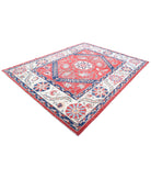 Suzani 7'6'' X 10'0'' Hand-Knotted Wool Rug 7'6'' x 10'0'' (225 X 300) / Red / Ivory