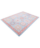 Suzani 6'3'' X 8'8'' Hand-Knotted Wool Rug 6'3'' x 8'8'' (188 X 260) / Blue / Red