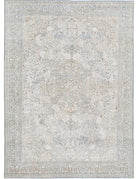 Tabriz 8' 2" X 11' 8" Hand-Knotted Wool Rug 8' 2" X 11' 8" (249 X 356) / Ivory / Grey