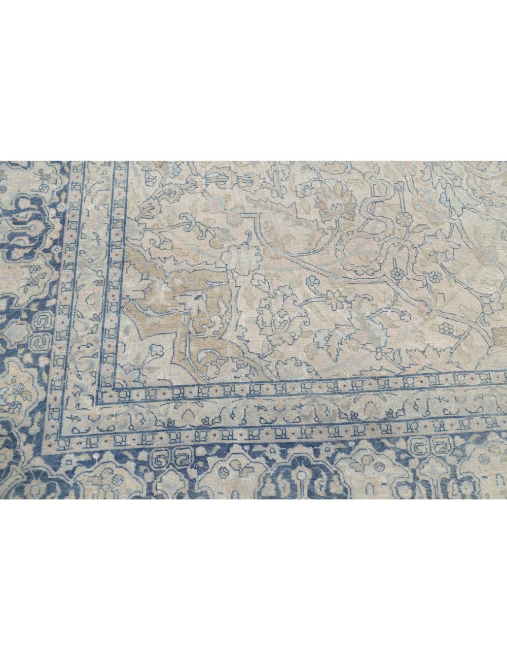 Tabriz 10' 9" X 14' 4" Hand-Knotted Wool Rug 10' 9" X 14' 4" (328 X 437) / Beige / Blue