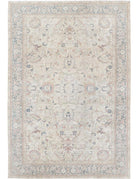 Tabriz 6' 5" X 9' 7" Hand-Knotted Wool Rug 6' 5" X 9' 7" (196 X 292) / Ivory / Grey