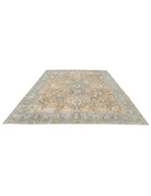 Tabriz 9' 4" X 11' 9" Hand-Knotted Wool Rug 9' 4" X 11' 9" (284 X 358) / Tan / Blue