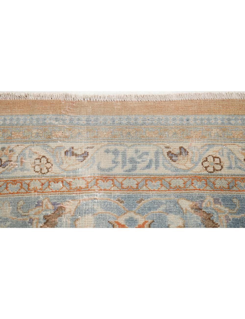 Tabriz 11' 2" X 14' 1" Hand-Knotted Wool Rug 11' 2" X 14' 1" (340 X 429) / Taupe / Blue