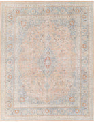 Tabriz 11' 2" X 14' 1" Hand-Knotted Wool Rug 11' 2" X 14' 1" (340 X 429) / Taupe / Blue