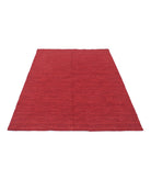 Vista 4'7'' X 6'3'' Hand-Knotted Wool Rug 4'7'' x 6'3'' (265 X 350) / Red / Red