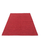 Vista 4'6'' X 6'3'' Hand-Knotted Wool Rug 4'6'' x 6'3'' (135 X 188) / Red / N/A