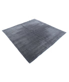 Texture 6'6'' X 6'6'' Hand-Knotted Wool Rug 6'6'' x 6'6'' (195 X 195) / Charcoal / Charcoal