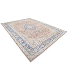 Vintage 9'11'' X 13'3'' Hand-Knotted Wool Rug 9'11'' x 13'3'' (298 X 398) / Taupe / Blue