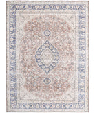 Vintage 9'11'' X 13'3'' Hand-Knotted Wool Rug 9'11'' x 13'3'' (298 X 398) / Taupe / Blue