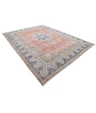 Vintage 9'8'' X 12'11'' Hand-Knotted Wool Rug 9'8'' x 12'11'' (290 X 388) / Taupe / Blue