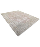 Vintage 9'9'' X 12'8'' Hand-Knotted Wool Rug 9'9'' x 12'8'' (293 X 380) / Taupe / Ivory