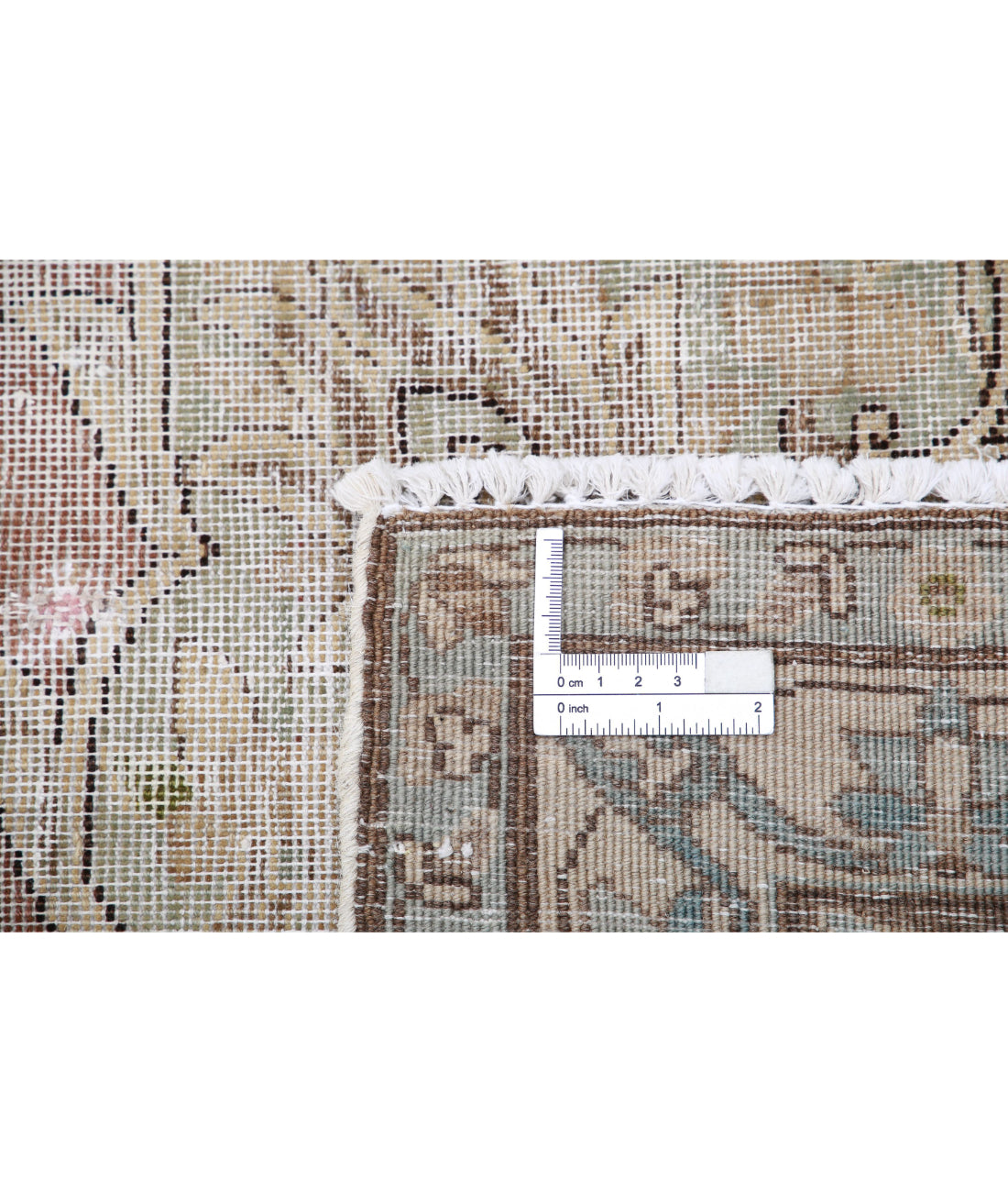 Vintage 9'9'' X 12'8'' Hand-Knotted Wool Rug 9'9'' x 12'8'' (293 X 380) / Taupe / Ivory