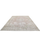 Vintage 9'9'' X 12'8'' Hand-Knotted Wool Rug 9'9'' x 12'8'' (293 X 380) / Taupe / Ivory