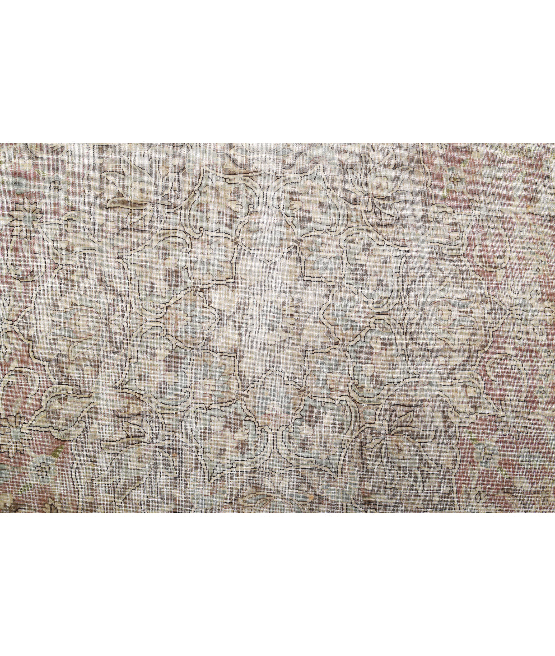 Vintage 9'9'' X 12'8'' Hand-Knotted Wool Rug 9'9'' x 12'8'' (293 X 380) / Taupe / Ivory