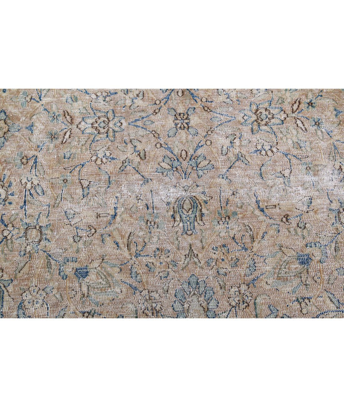 Vintage 9'5'' X 12'10'' Hand-Knotted Wool Rug 9'5'' x 12'10'' (283 X 385) / Taupe / Blue