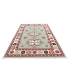 Vista 6'4'' X 9'10'' Power-Loomed Wool Rug 6'4'' x 9'10'' (190 X 295) / Green / Ivory