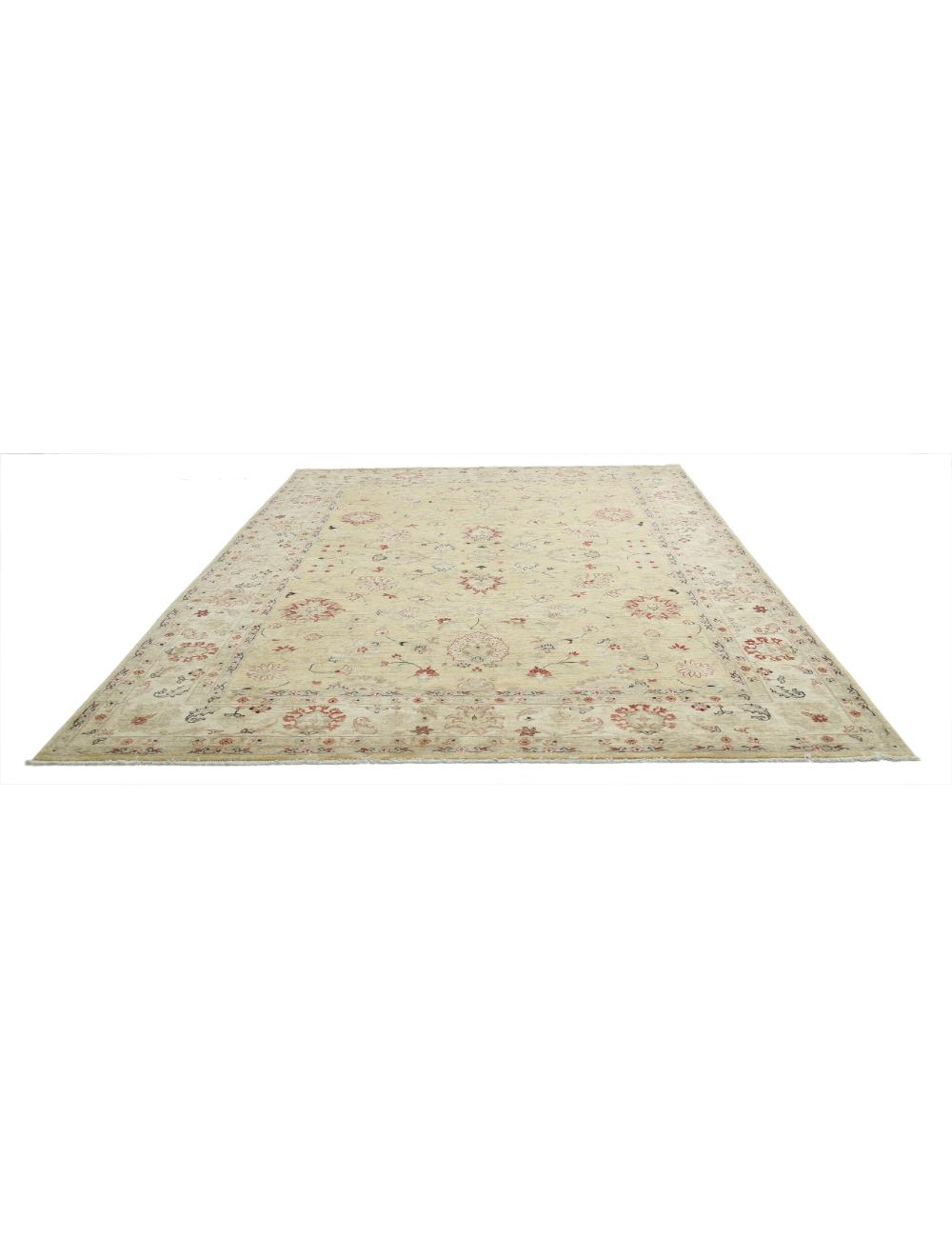 Ziegler 9' 1" X 12' 6" Hand-Knotted Wool Rug 9' 1" X 12' 6" (277 X 381) / Ivory / Gold